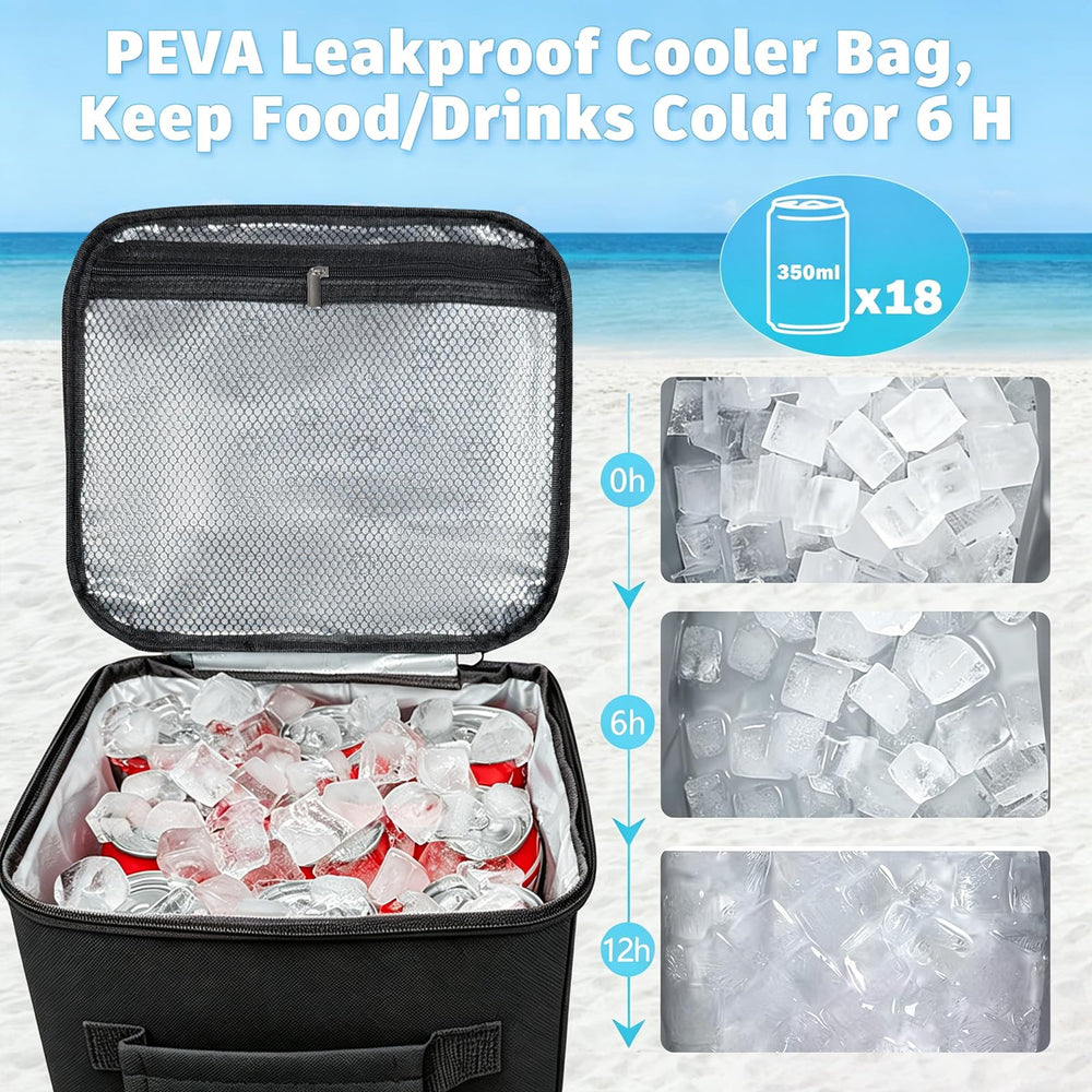 XYFuuee insulated lining detail showing PEVA heat-sealed seams for leak resistance