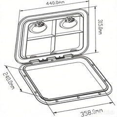 YaeMarine recessed handle close-up for secure easy gripping