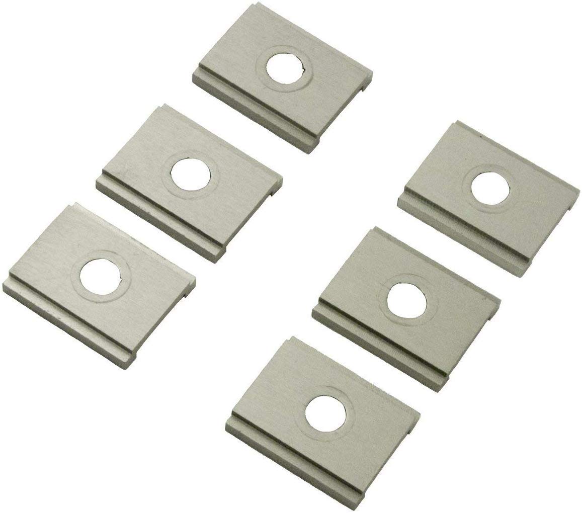 YakAttack UniTrack adapter front view showing six-piece set and mounting shape benefit secure compatibility