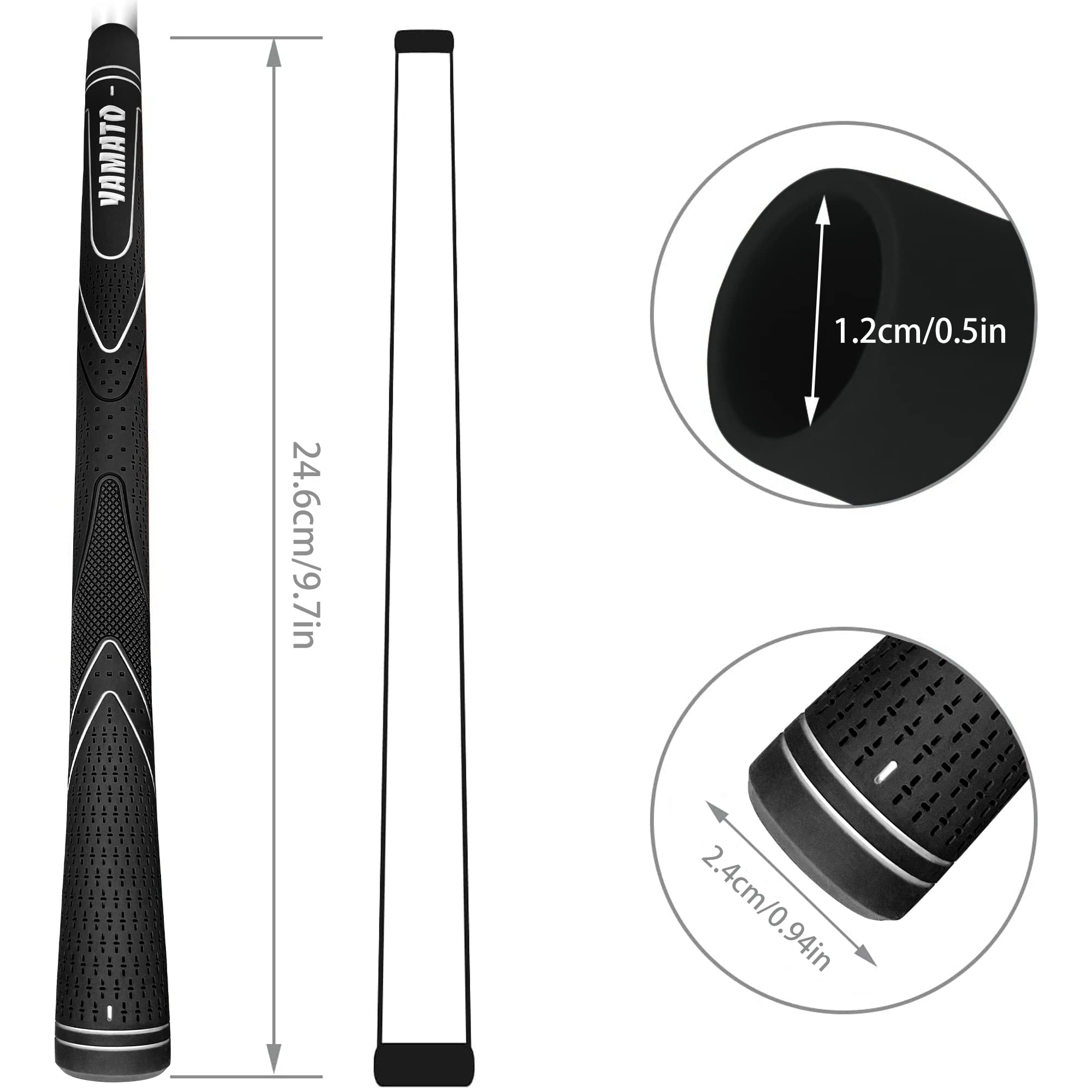 yamato grip installed on a junior club demonstrating improved hold and control