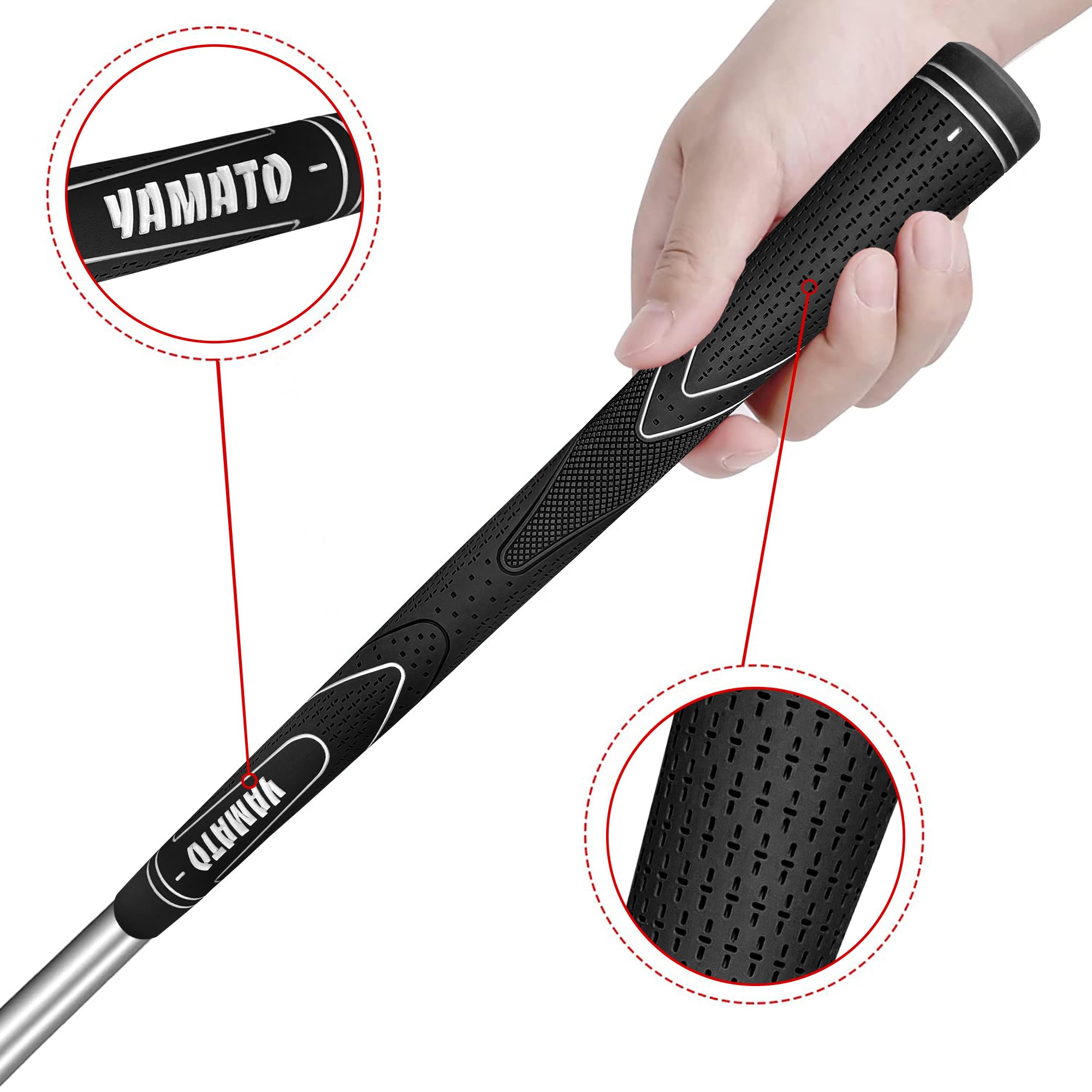 yamato close-up of textured grip surface providing non-slip traction and comfort