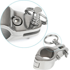 YANYUCB jaw slide installed on boat rail demonstrating simple on-deck installation advantage