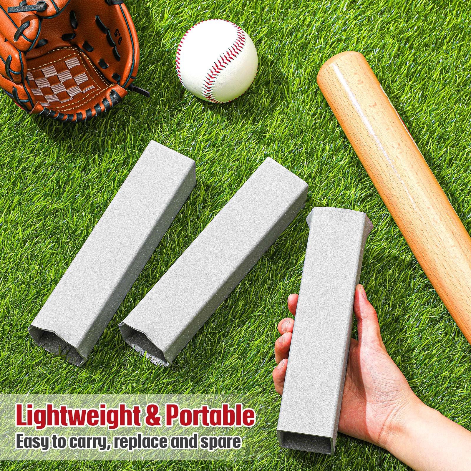 Yaocom installed anchor under home plate demonstrating secure play benefit
