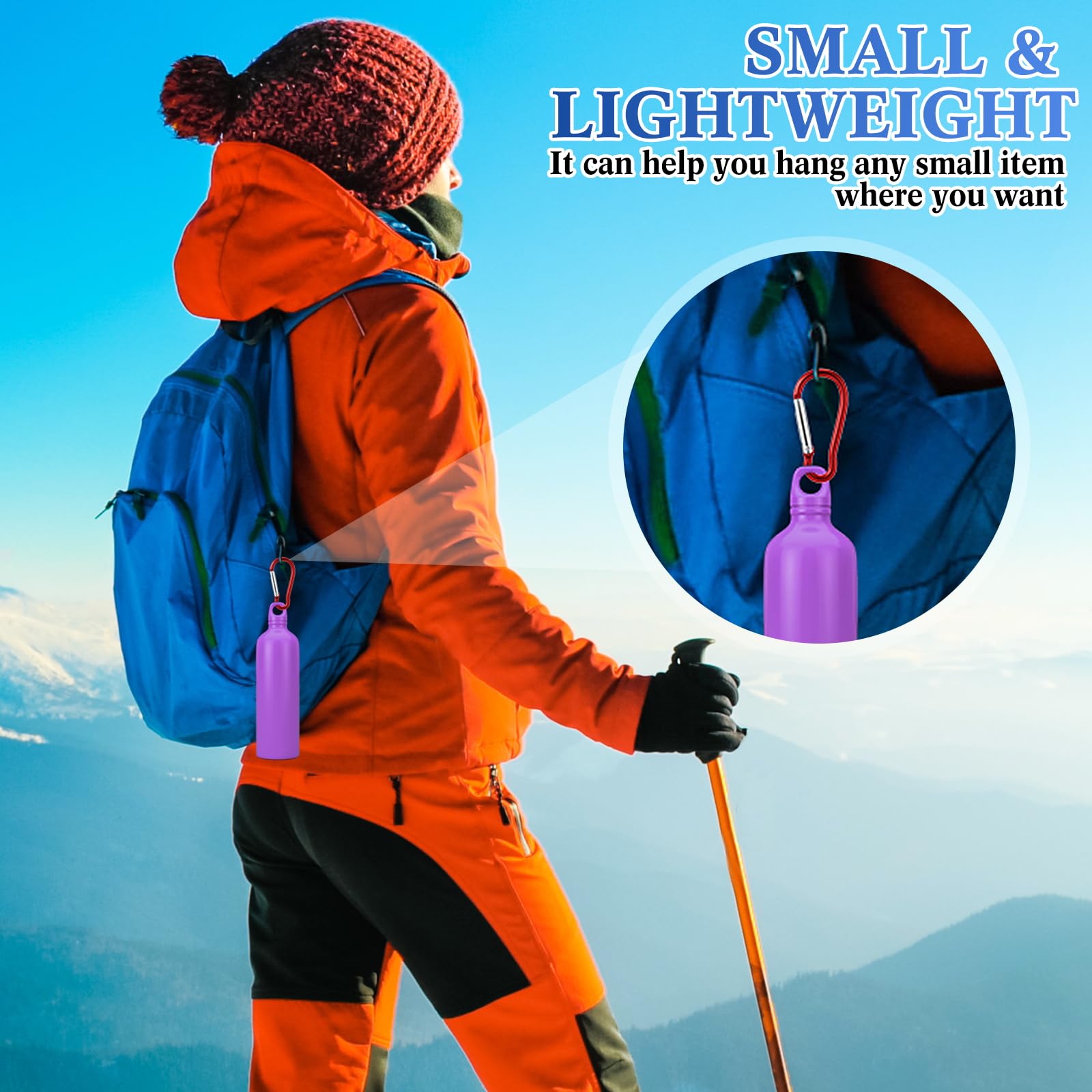 Yaocom clipped to backpack strap for quick-access convenience