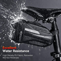 YBLNTEK side view showing expandable zipper increasing storage capacity