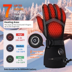 YBWLCLO close-up of internal heating elements demonstrating full-hand warmth