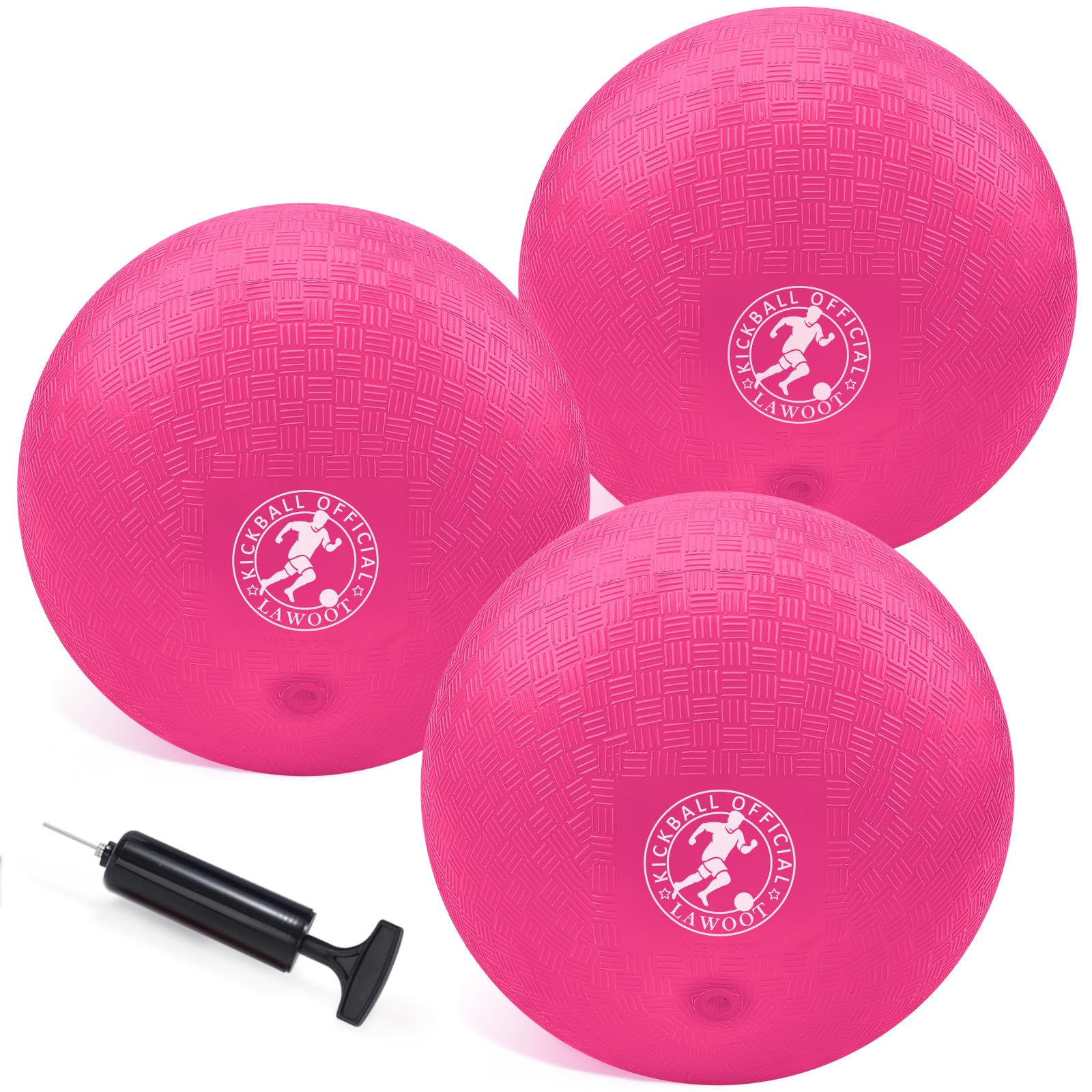 Yelaonen front view of three colorful 10-inch playground balls showing bright colors and packaging benefit