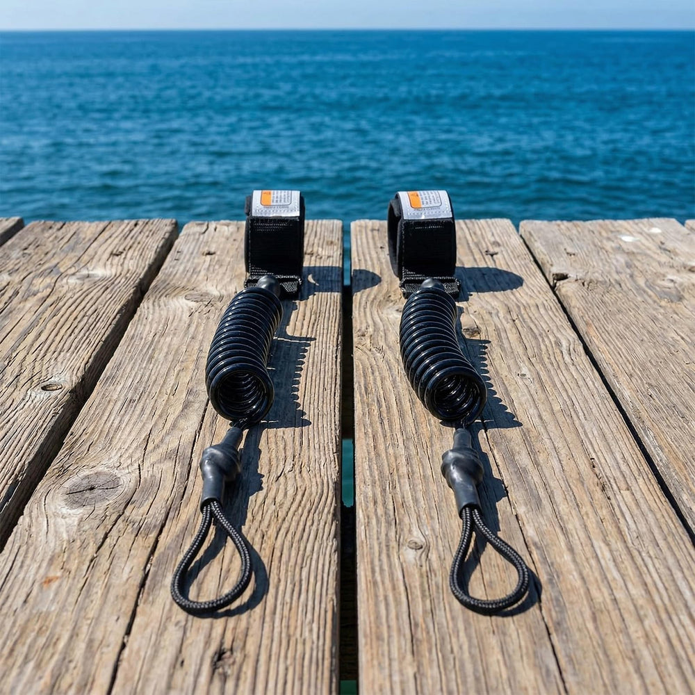 YERGOFE packaging showing two-leash kit ready for surf trips