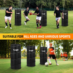 Yes4All weighted sandbag next to defender showing stability benefit
