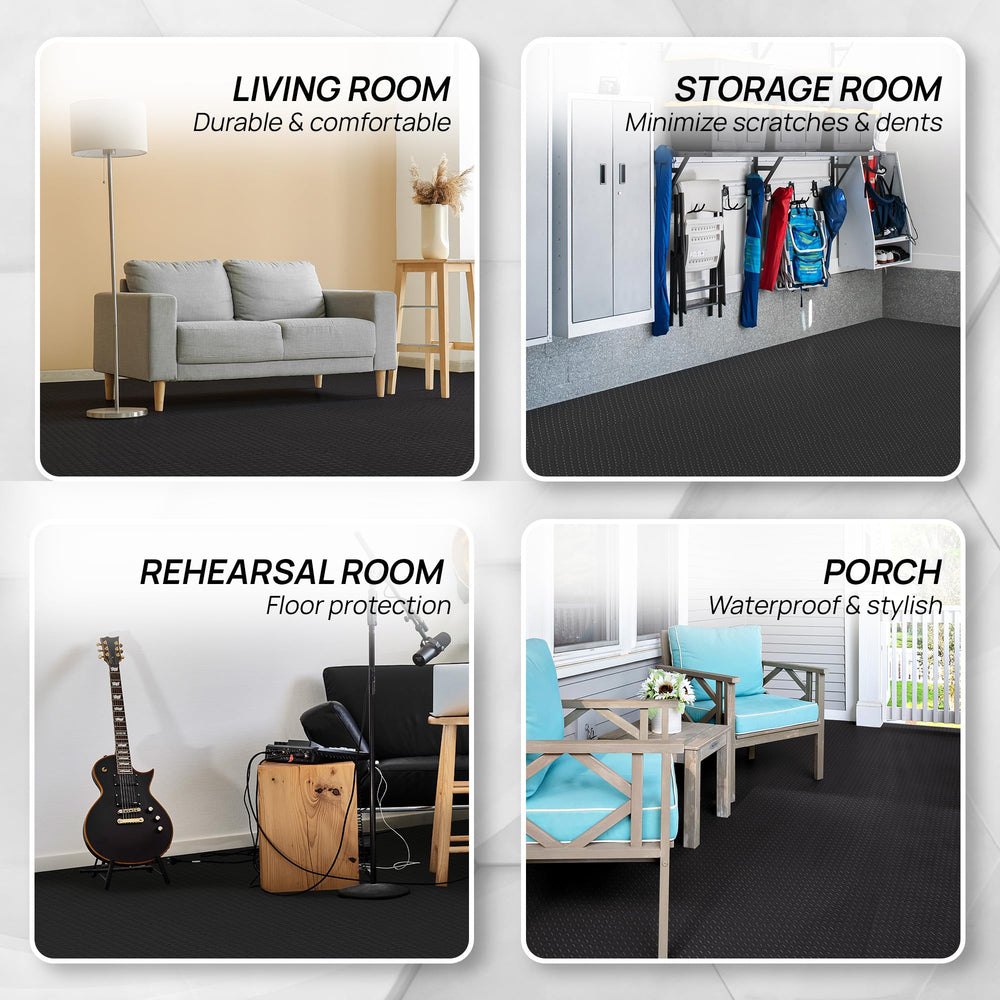Yes4All tile edge showing 7/16 inch thickness for cushioning and floor protection