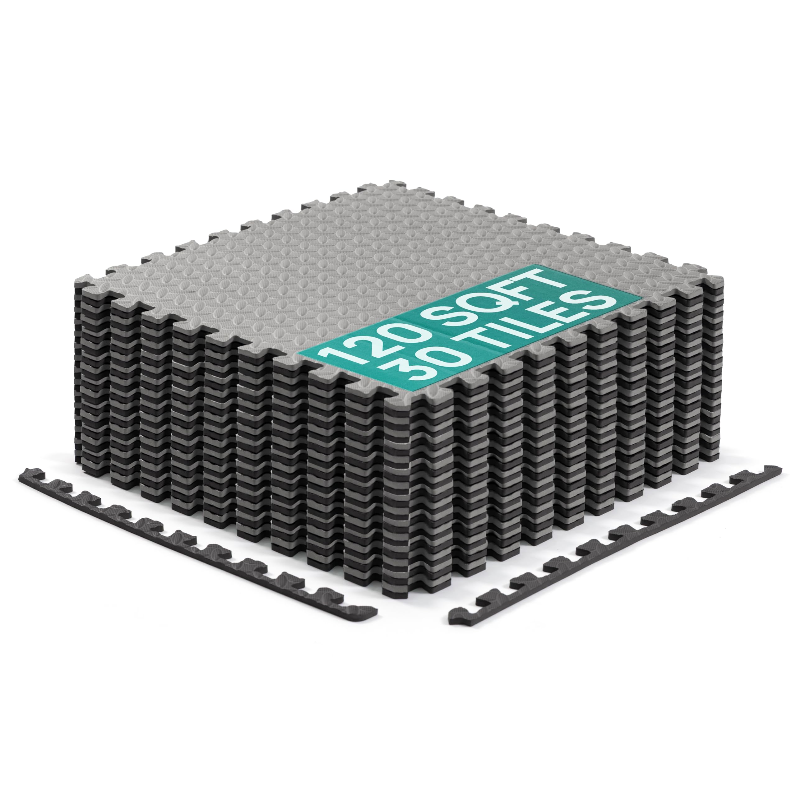 Yes4All front view of assembled tiles showing coverage and quick installation benefit