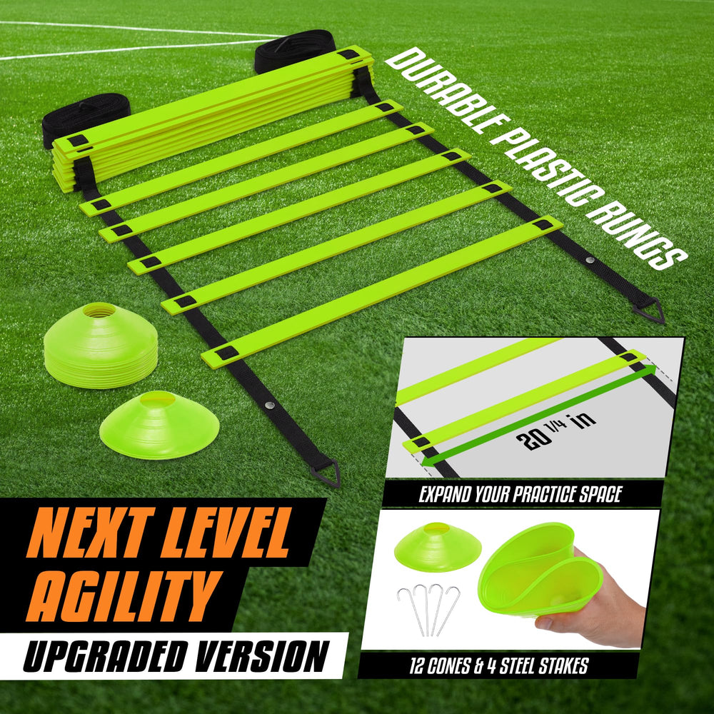 Yes4All athlete using ladder performing footwork drill to improve quickness