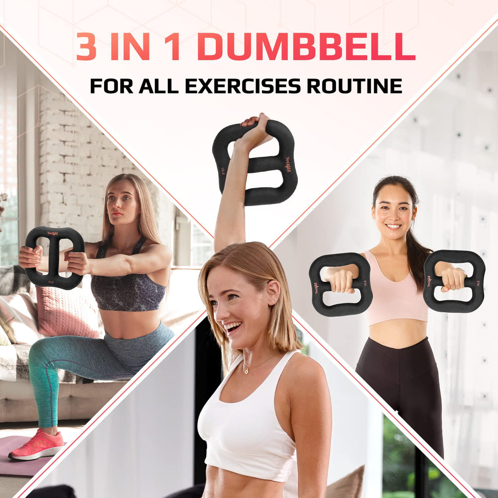 Yes4All in a home gym lifestyle scene showing space-saving convenience benefit