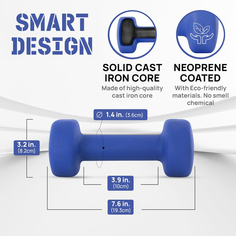Yes4All close-up of neoprene handle texture for comfortable secure grip