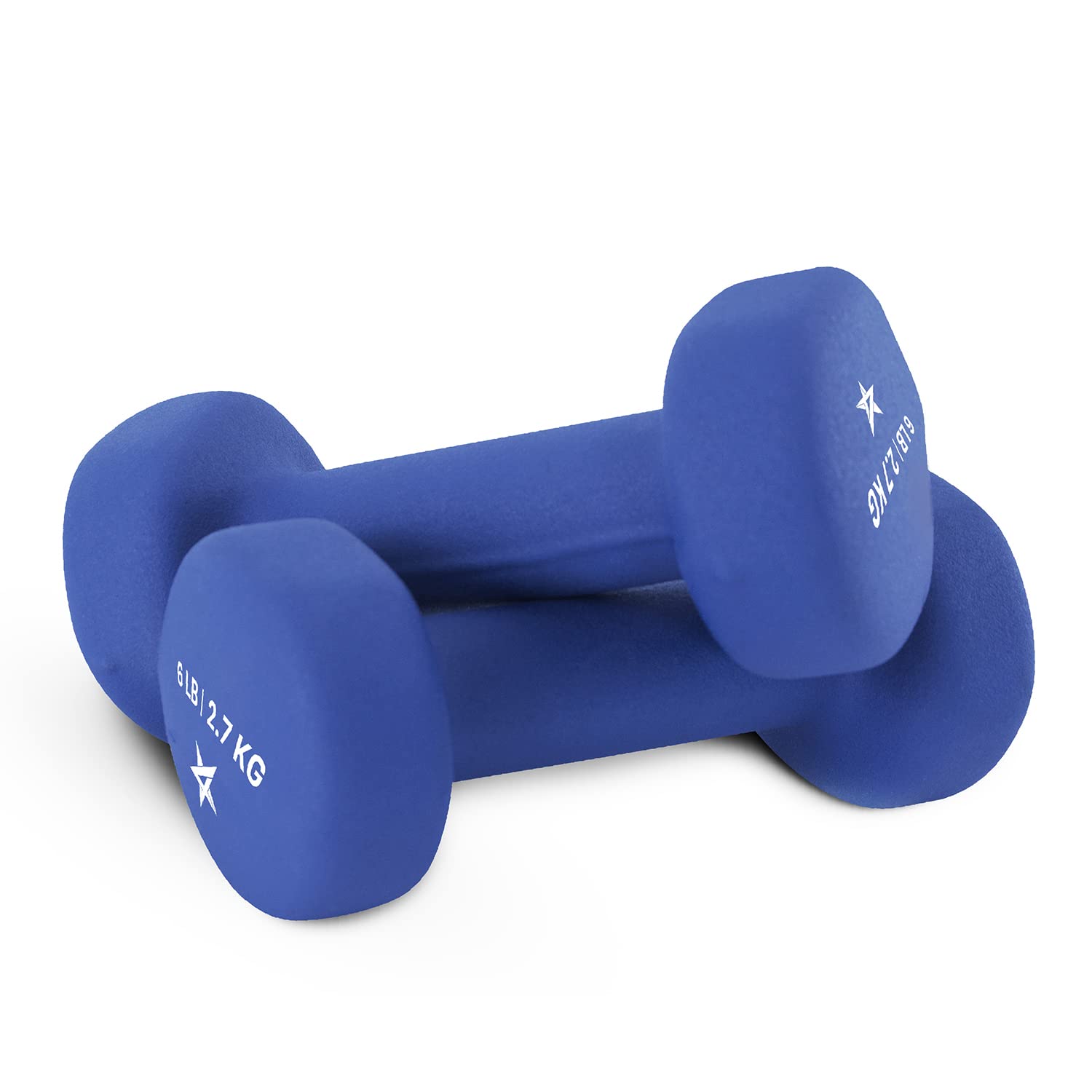 Yes4All neoprene dumbbells front view showing compact pair and functional shape