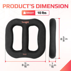 Yes4All neoprene texture close-up for secure non-slip grip and floor protection