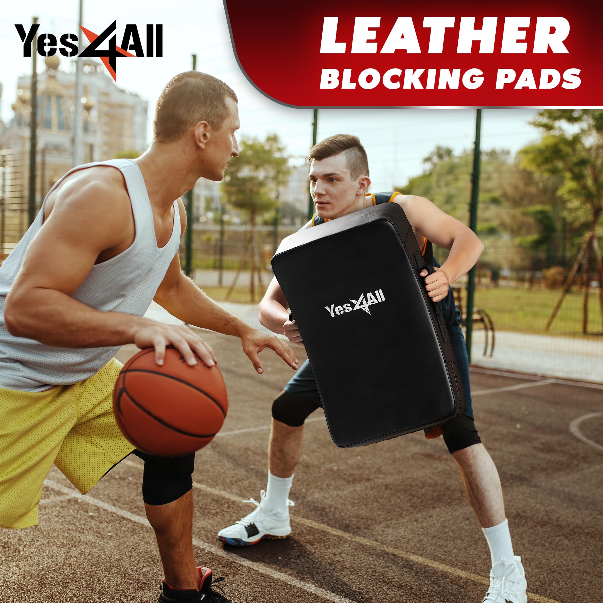 Yes4All size comparison with a hand showing scale for partner drills and handling