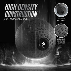 Yes4All slam ball in use overhead slam demonstrating safe non-bounce impact control