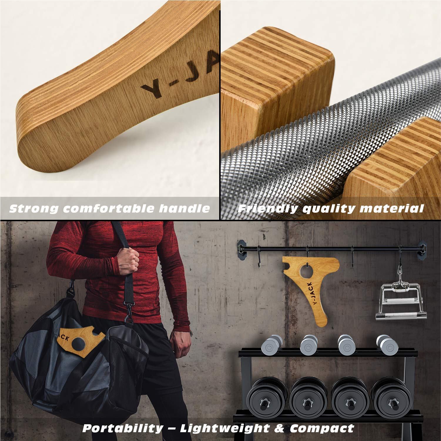 YES4ALL handle detail demonstrating ergonomic grip for secure leverage and faster setup