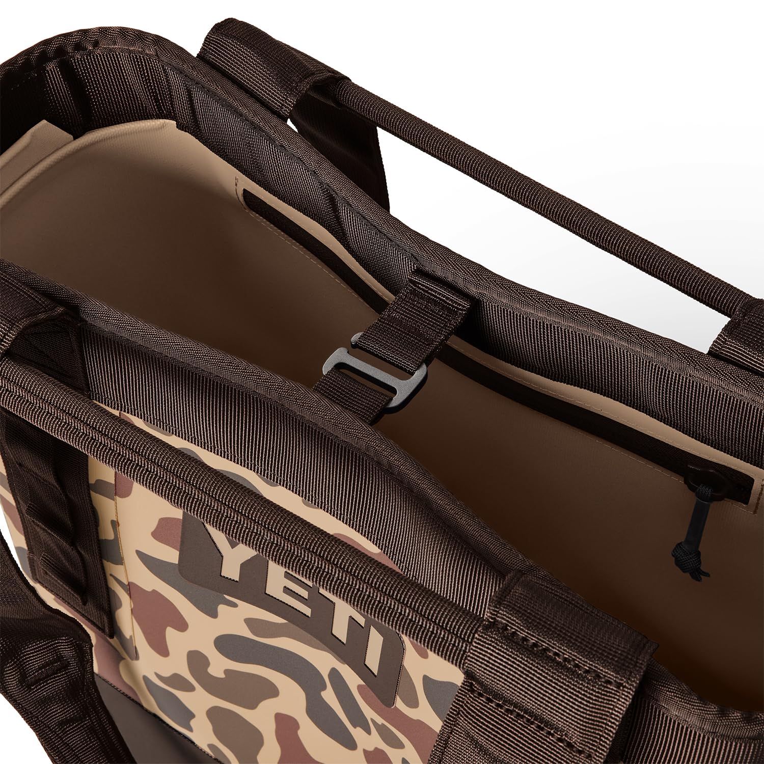 YETI Camino 20 CrossBar handle detail providing strong, balanced grip
