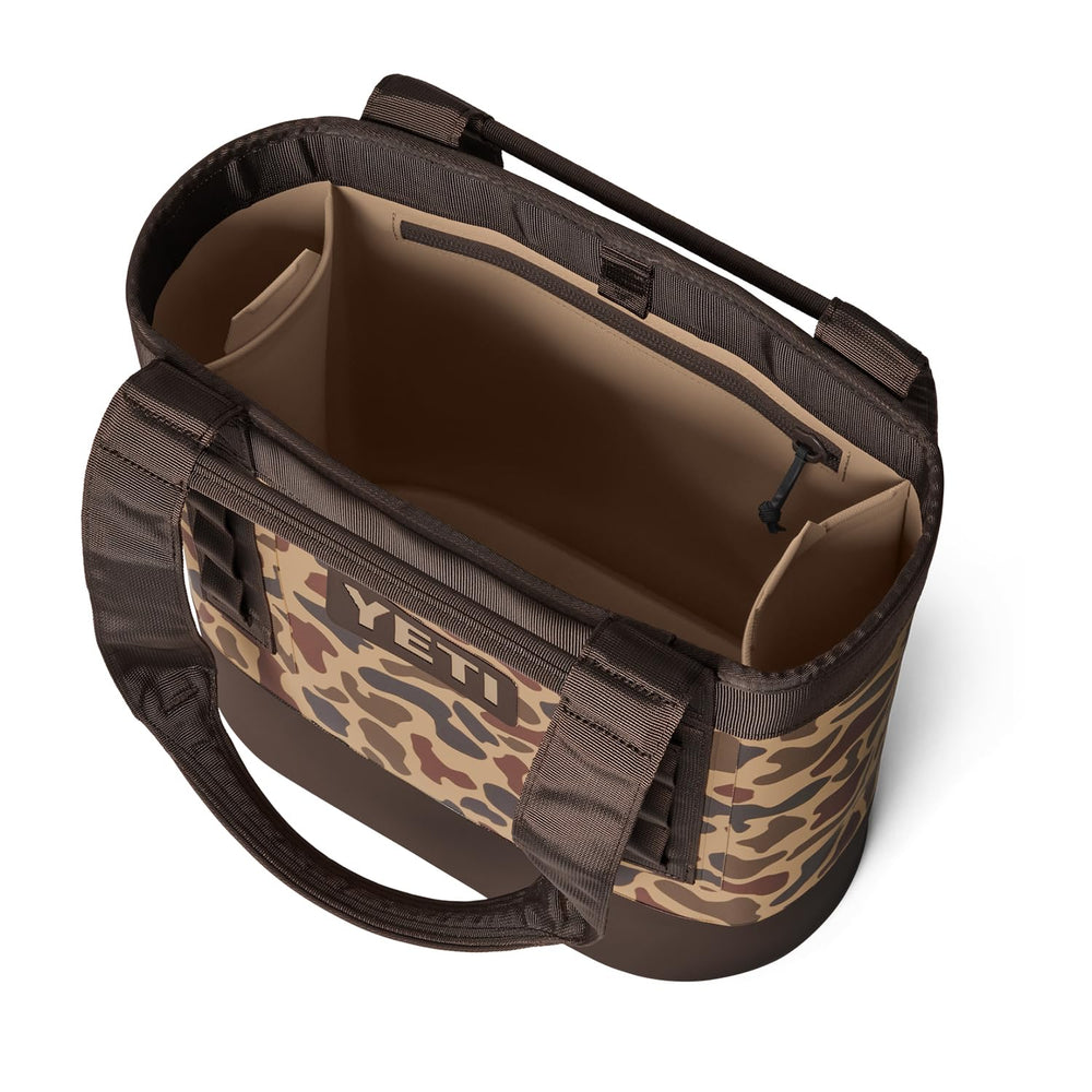 YETI Camino 20 interior zip pockets securing small essentials on the go