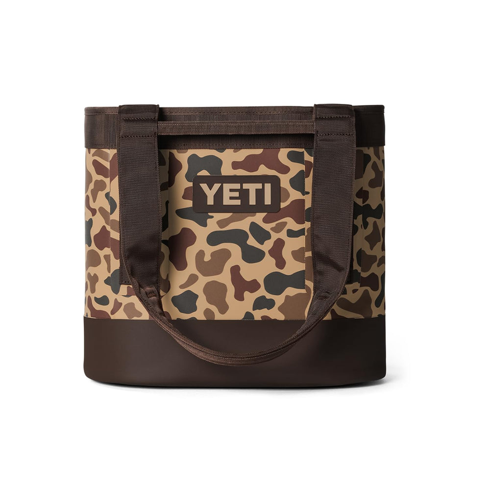 YETI Camino 20 molded bottom keeping bag upright and resisting water