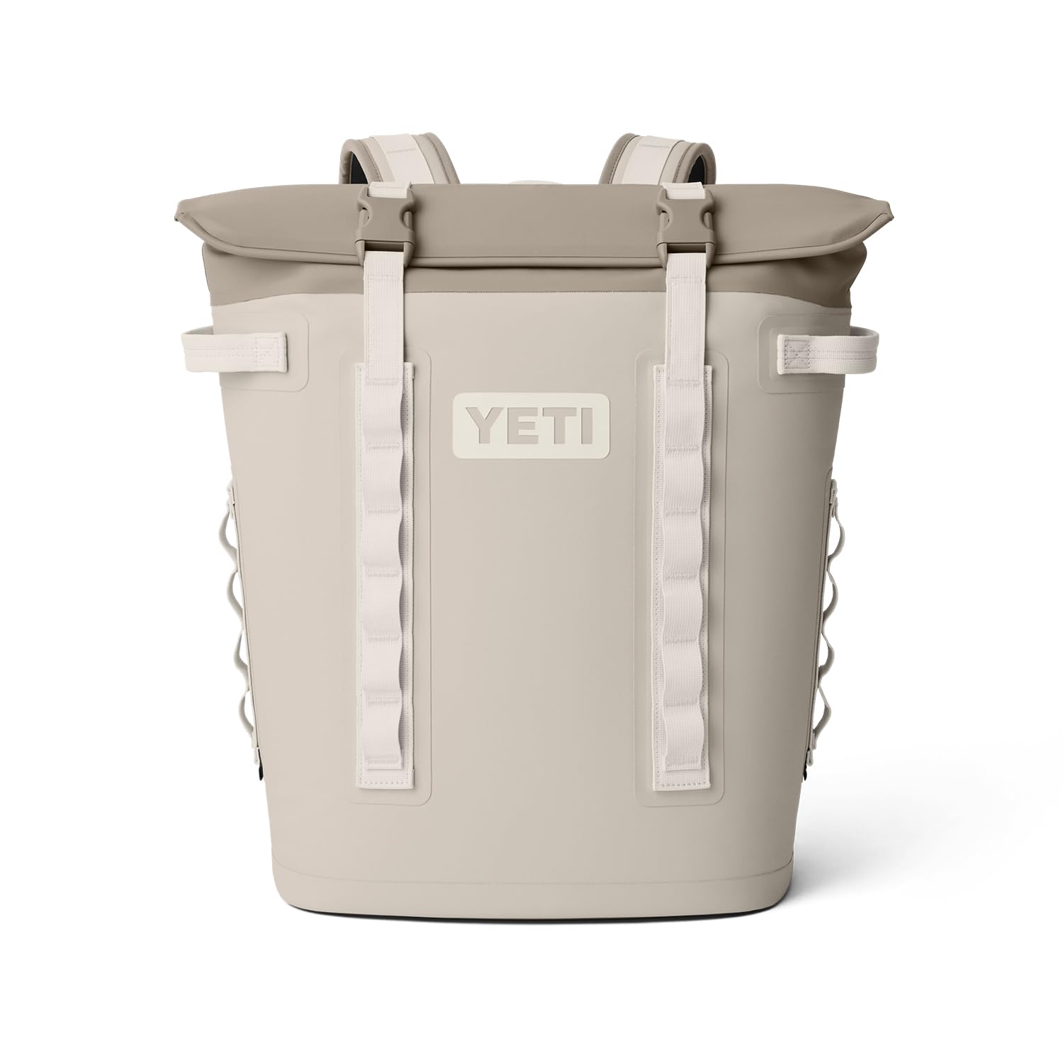 YETI Hopper M20 front view in Cape Taupe showing compact design and secure carry