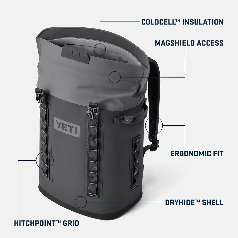 YETI Hopper M20 open showing MagShield access for fast retrieval