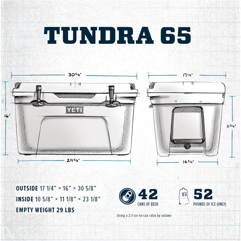 YETI Tundra 65 open top displaying interior capacity and easy access benefit