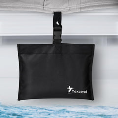 Yexcend close-up of double-stitched Velcro closure showing durable hold