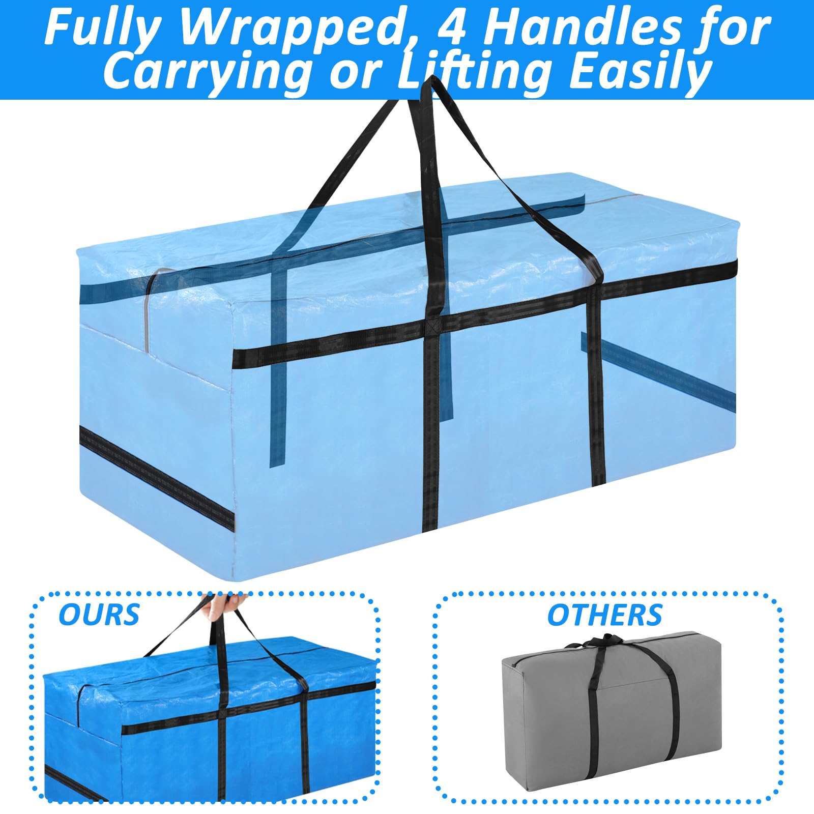 YEXEXINM reinforced handles detail enabling safer heavy lifting