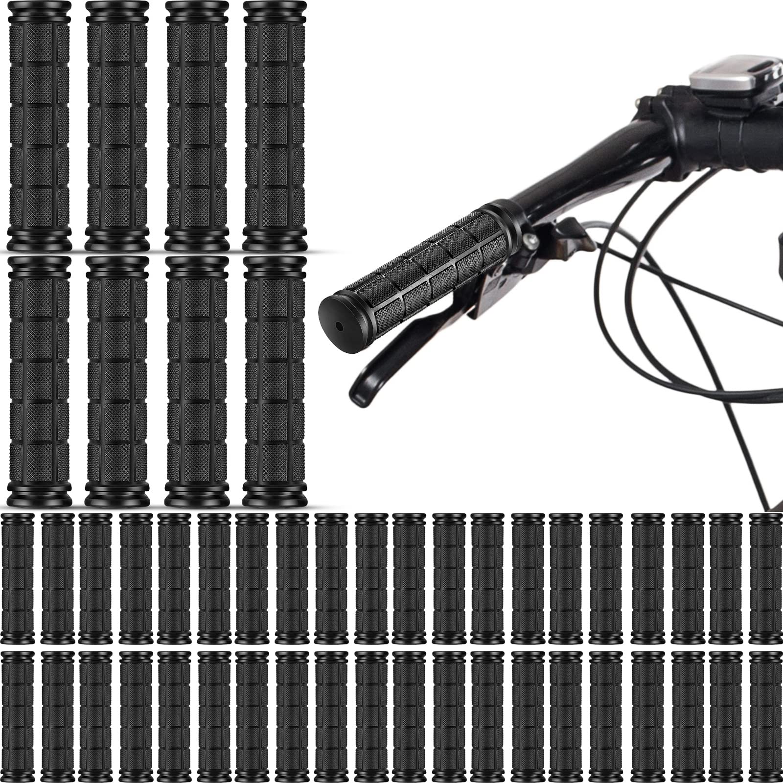 Yexiya front packaging showing 24 pairs of black grips with easy storage benefit