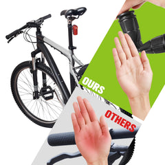Yexiya grips installed on mountain bike showing improved control and comfort
