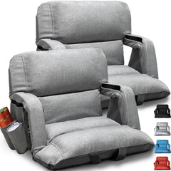 yeyeeyyee front view showing 25 inch wide seat and cushioned back for better comfort
