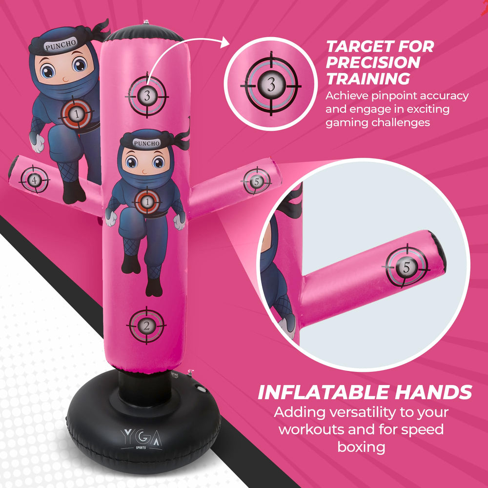 YGA Sports PUNCHO valve detail demonstrating quick three-minute inflation benefit