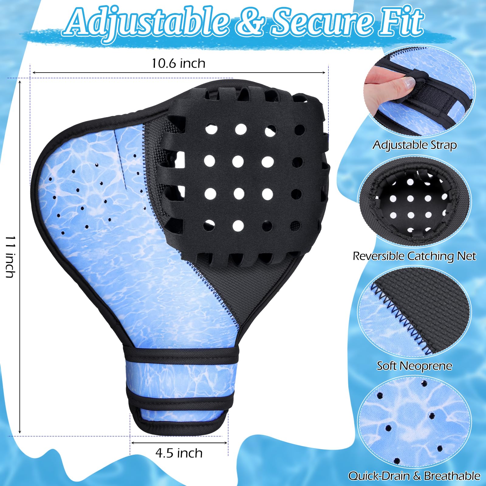 YIBOBO mitt on hand showing size fit and comfortable grip benefit