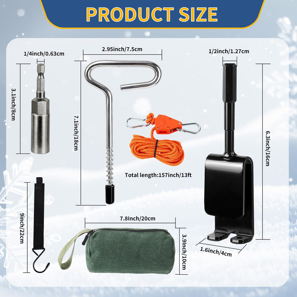 YIBOBO tent hooks displayed for neat line routing and secure attachment points