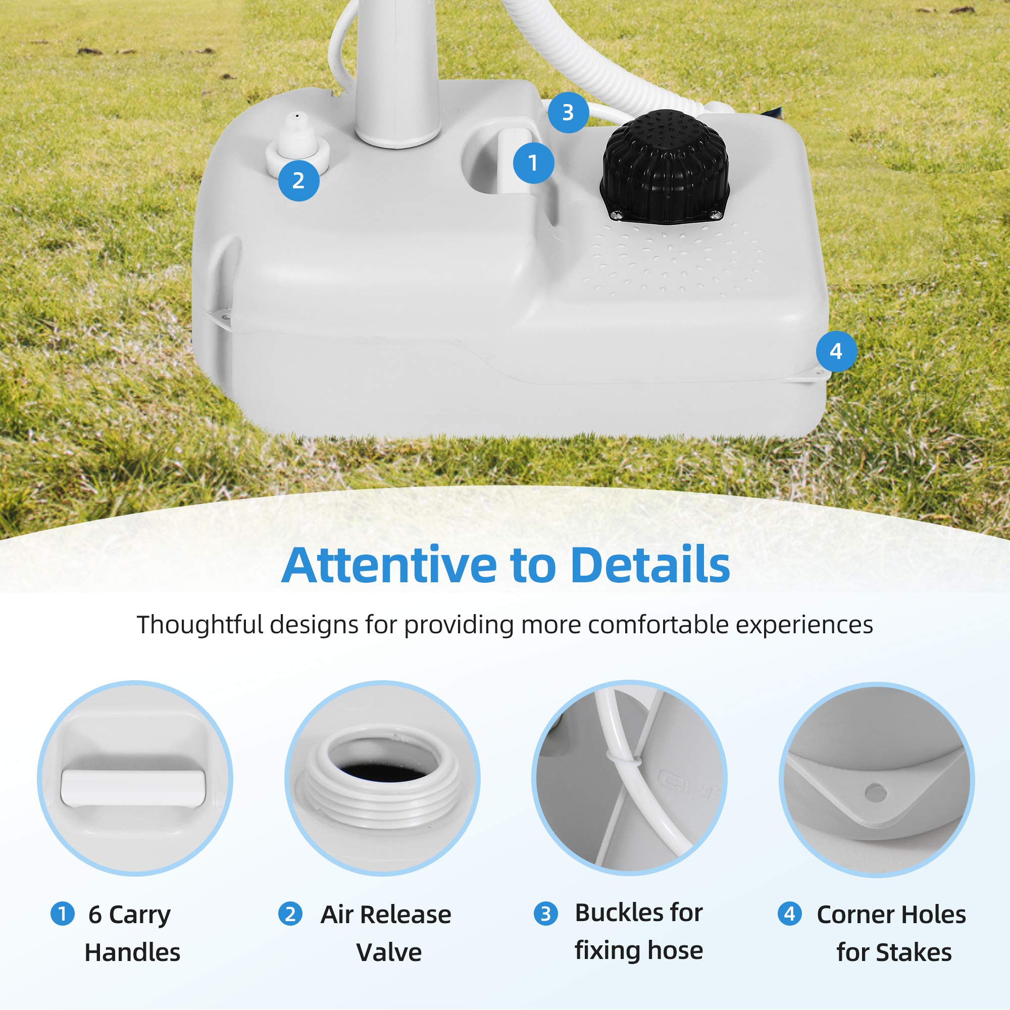 YITAHOME close-up of 17 L basin showing stain-resistant food-safe surface