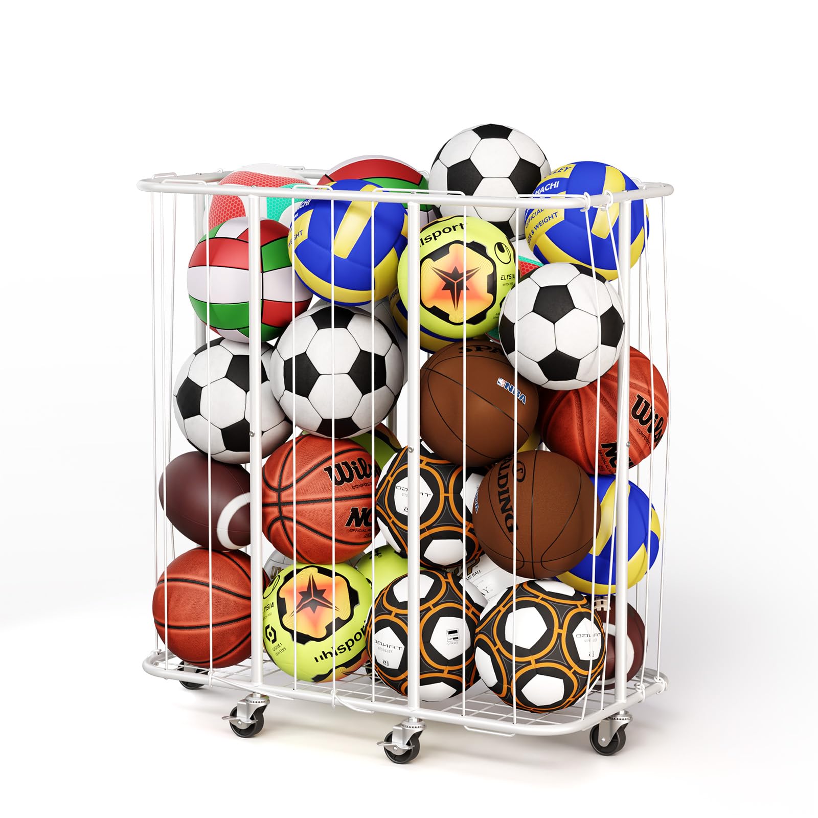 YKDIRECT front view of rolling ball organizer showing capacity and structure benefit