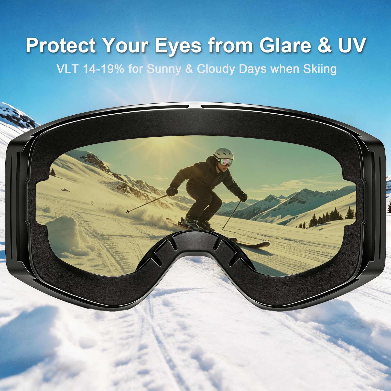 YLKJSWIM internal OTG space fitting prescription glasses comfortably underneath