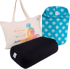 Y O GAYO front view bolster showing clean rectangular support and comfort