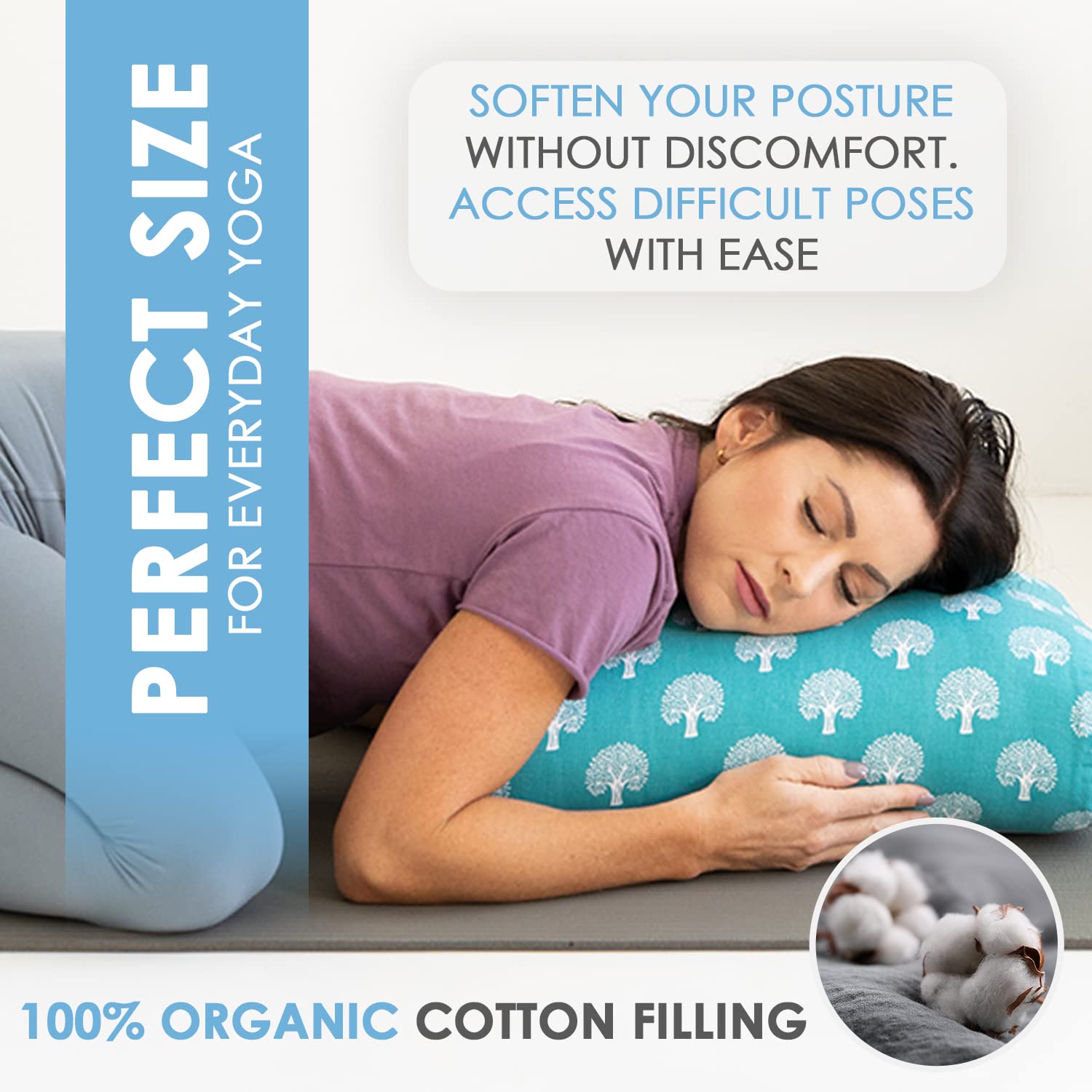 Y O GAYO removable cover zipper detail for easy washing and hygiene