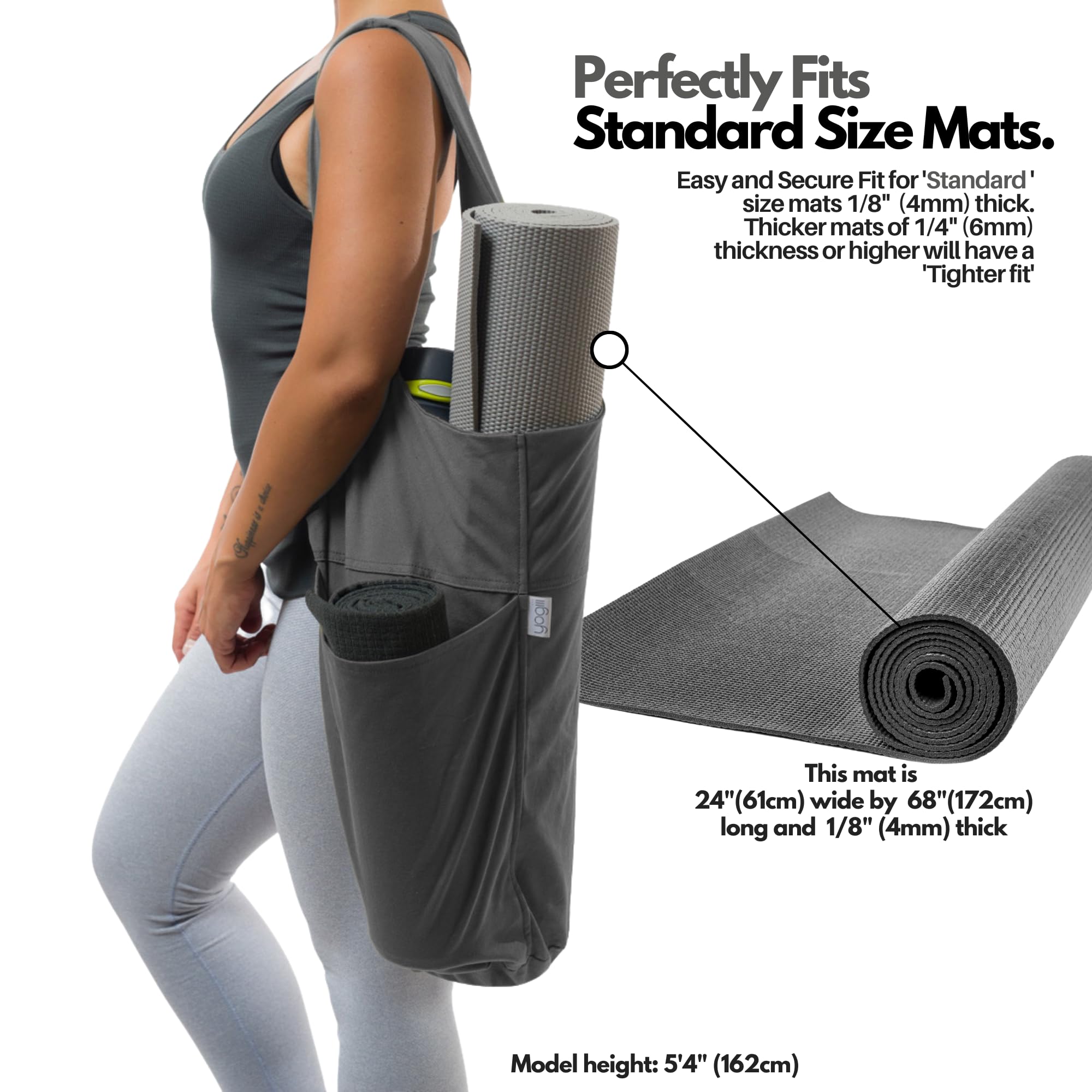 Yogiii interior zipper pocket securing keys and phone for protection