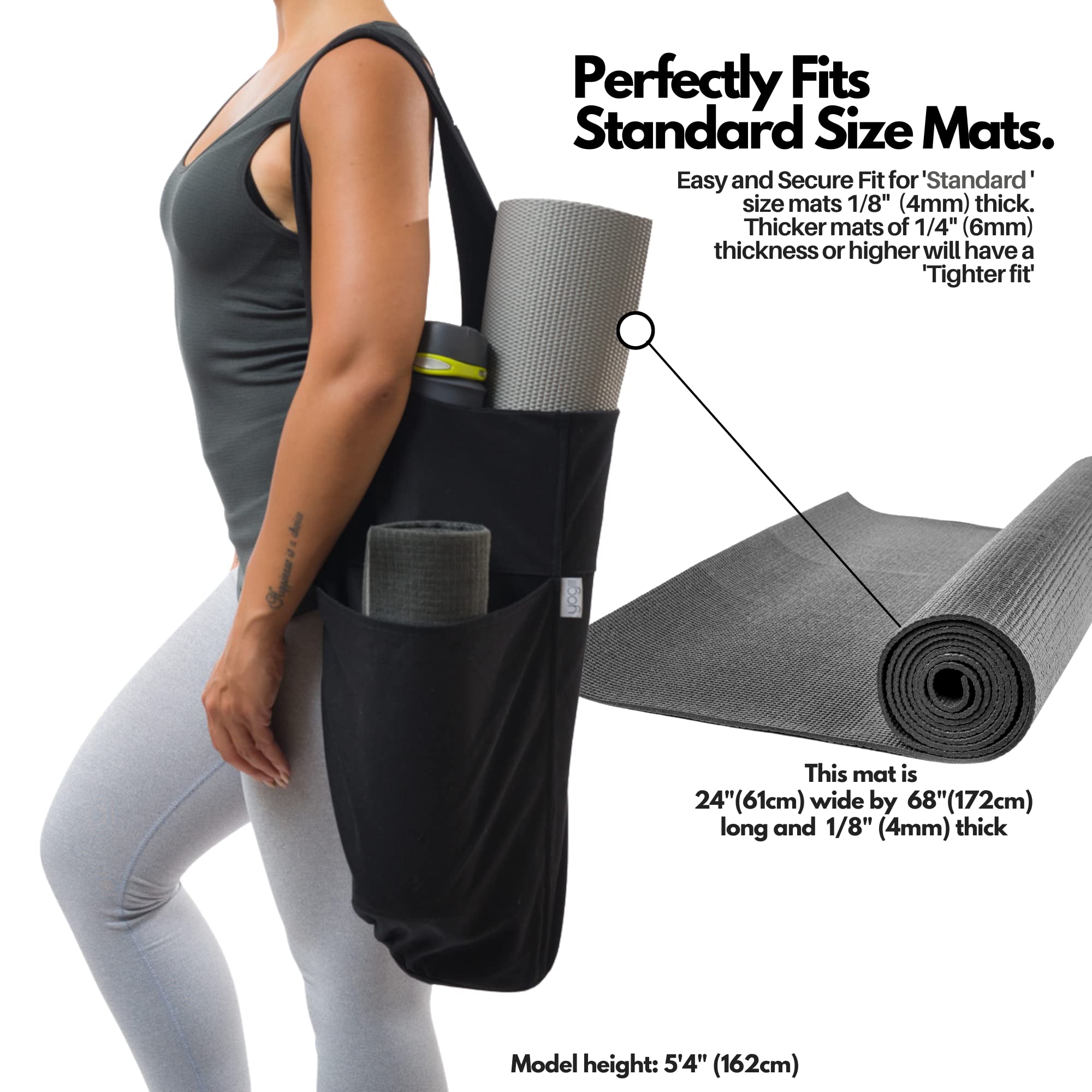 Yogiii strap and seam construction detail showing durable stitching