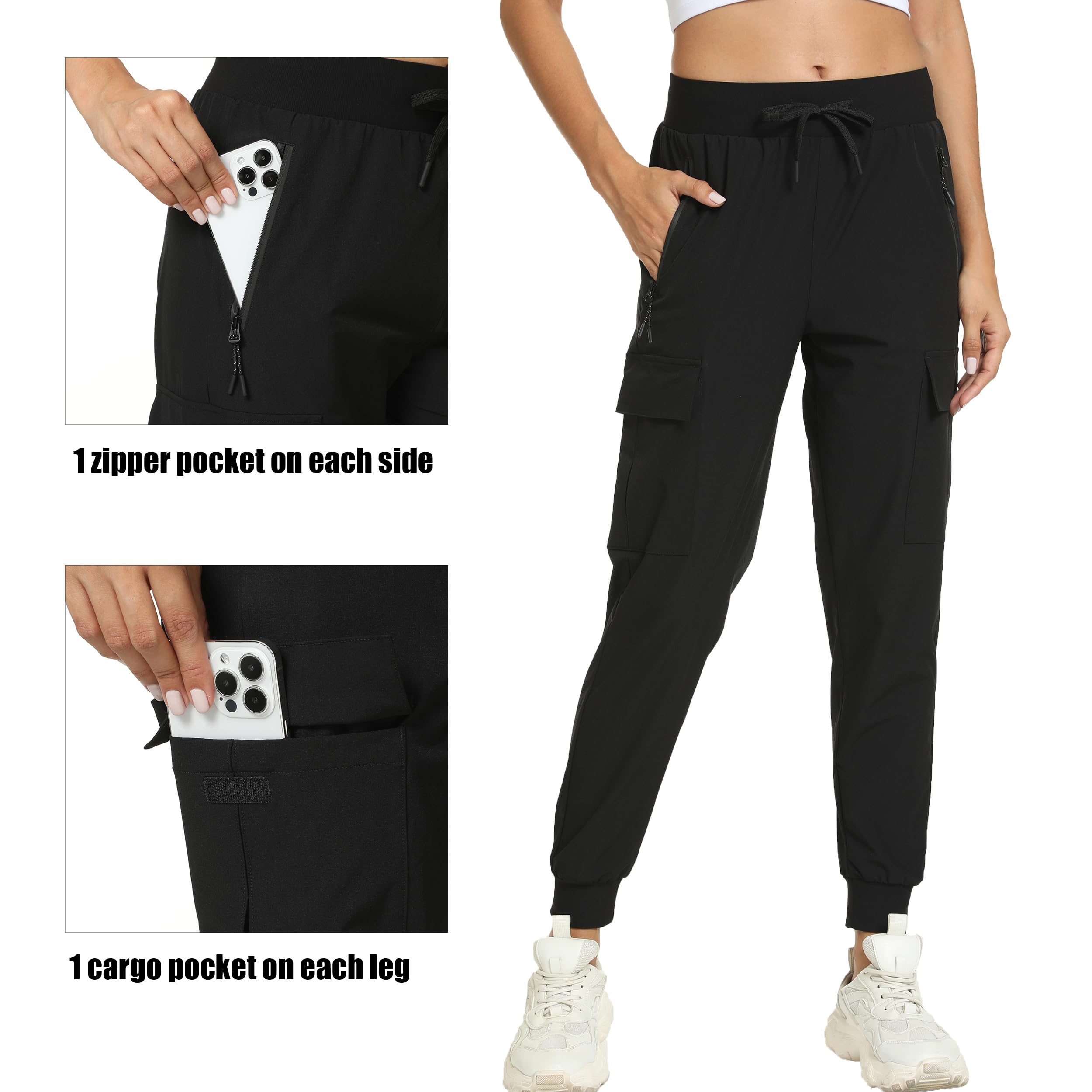 Yoglegins cargo pocket closeup holding essentials for hands‑free convenience