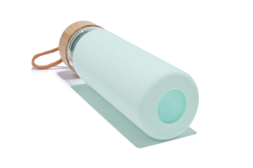 Yomious bottle inside gym bag illustrating portability and convenience benefit