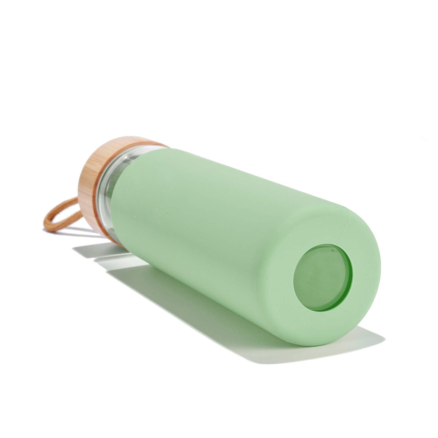 Yomious disassembled parts showing glass, sleeve, lid for simple cleaning benefit