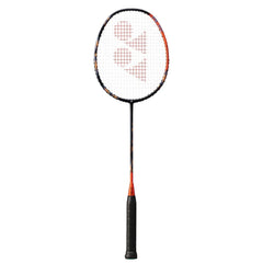 YONEX Astrox 77 Play front view showing high orange frame and ready-to-play benefit