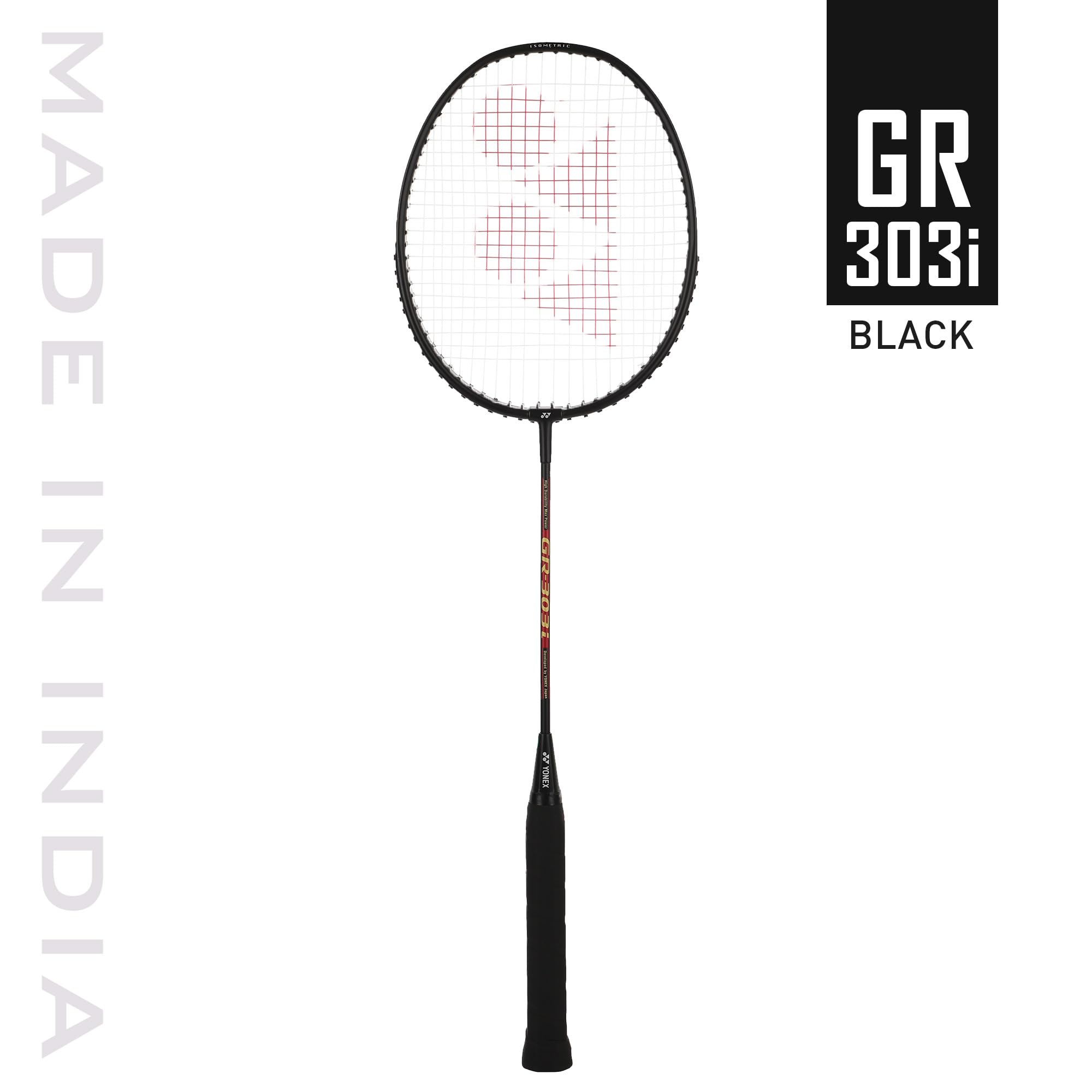 Yonex GR 303i front view showing frame and isometric head for better control