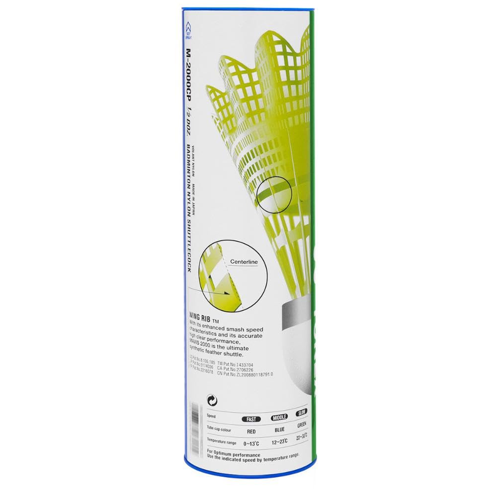 YONEX Mavis 2000 base detail highlighting construction for durability and consistent impacts